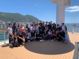 On board the Celebrity Infinity with the Gibraltar College
