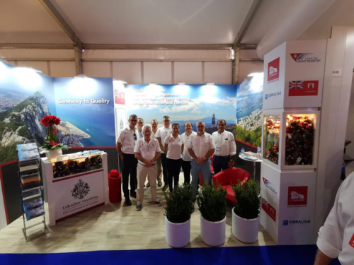 Gibraltar stand at the Monaco Yacht Show